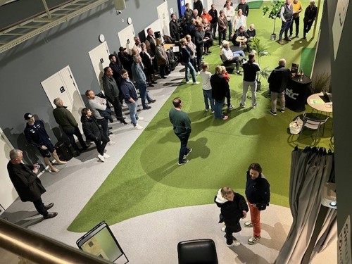 Invigning av golfsimulator två.